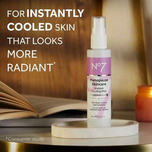 Set of 2 NO7 Menopause Skincare Instant Cooling & Hydrating Mist Spray NEW 3.3oz